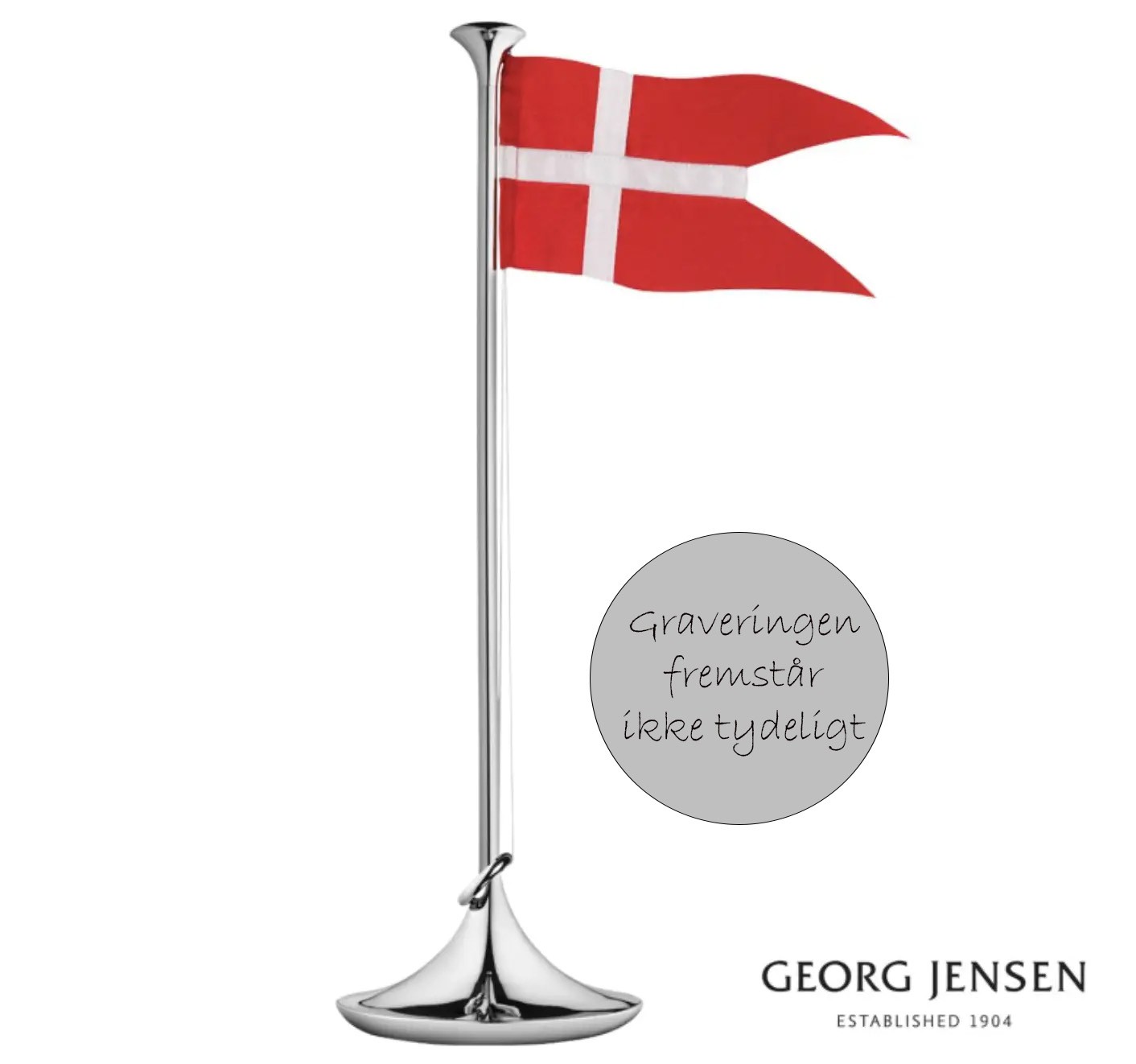 Georg Jensen Dåbsflag Stål Navngivnings Flag
