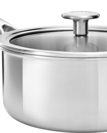 Kitchenaid Multiply Saucepan With Lid Silver 18cm 13l