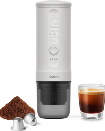 Outin Fino Bærbar Espressomaskine Sand Hvid