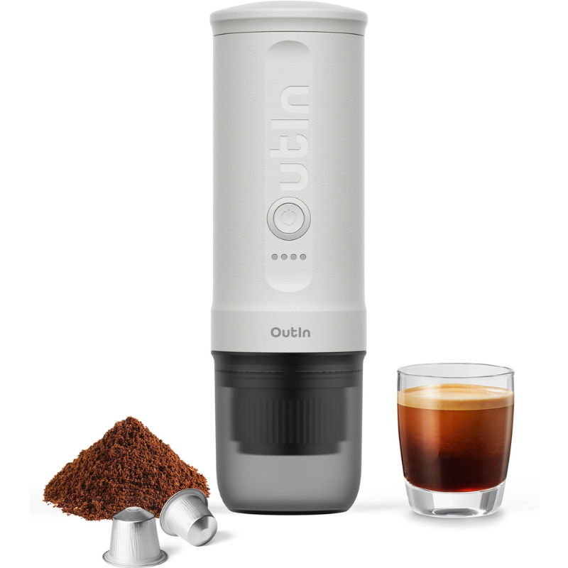 Outin Fino Bærbar Espressomaskine Sand Hvid