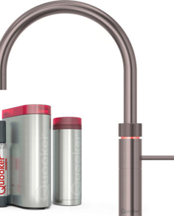 Quooker Fusion Round Pro3 Køkkenarmatur Sort Krom