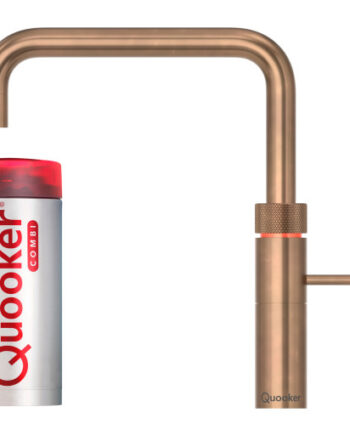 Quooker Fusion Square Combi Køkkenarmatur Kogende Vand Bruneret Messing
