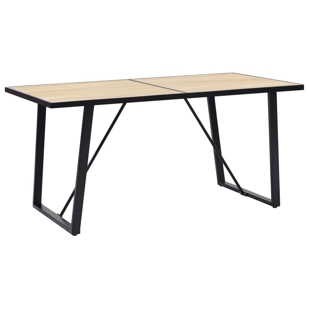 Spisebord 160 Mdf Med Egetræsfarve