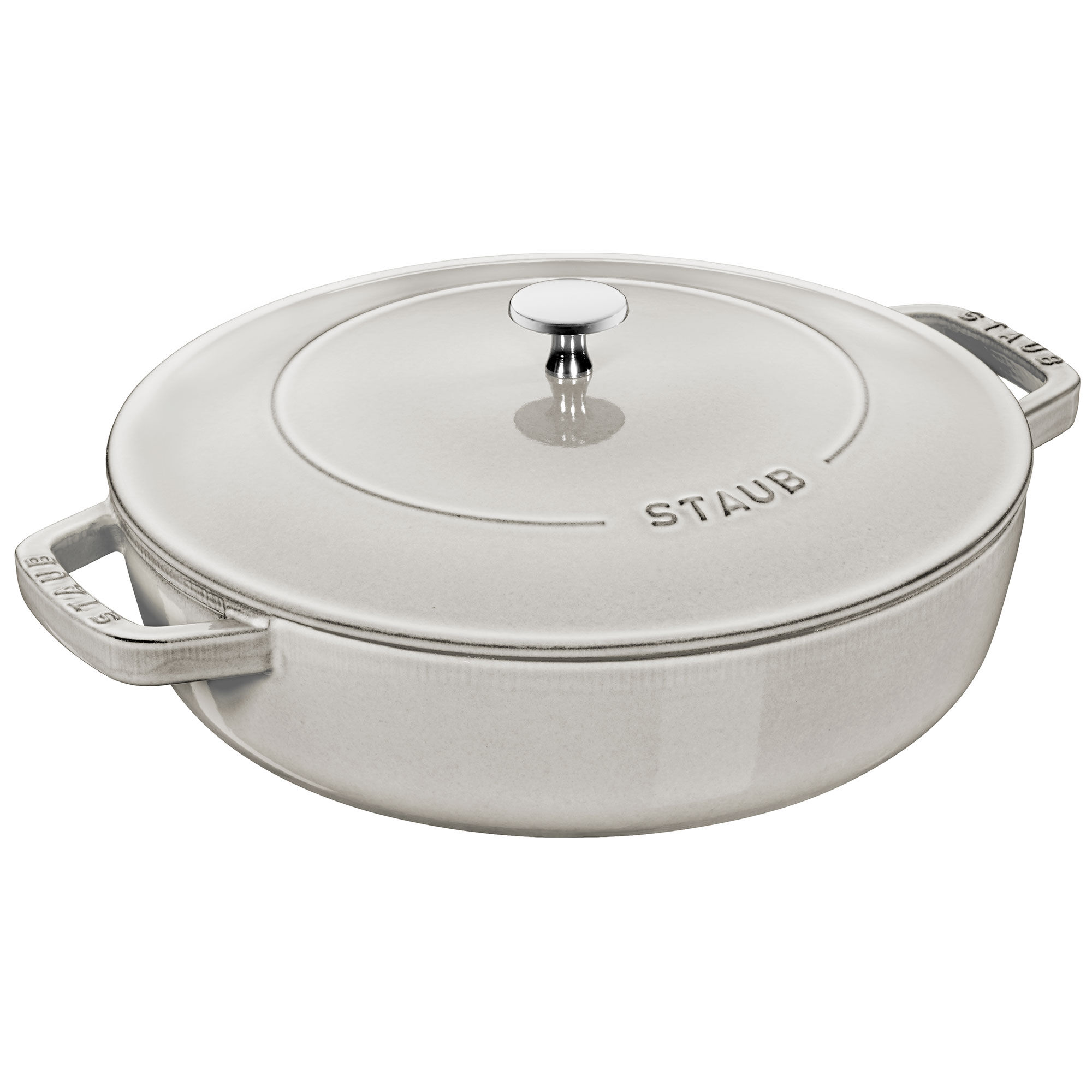 Staub Cocotte Chistera Sautpande ø28 White Truffle