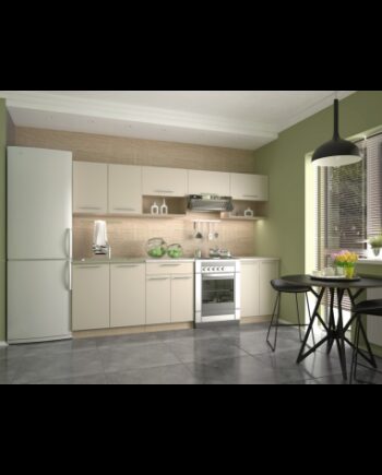 Viola Komplet Køkken Uden Hvidevarer Møbelplade B260 Beige Sonoma