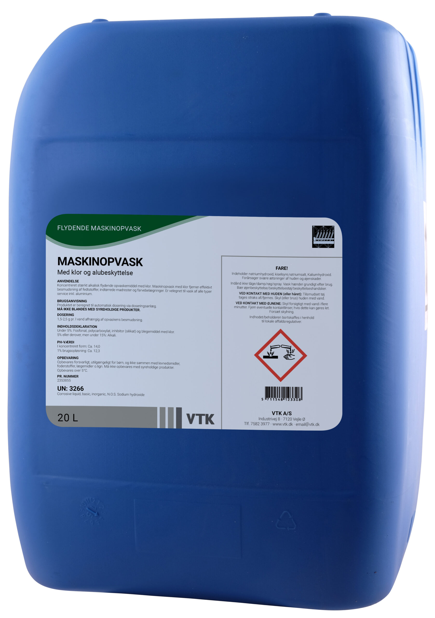 Vtk Maskinopvask Med Klor Med Alubeskytter Aut Dos 00012330