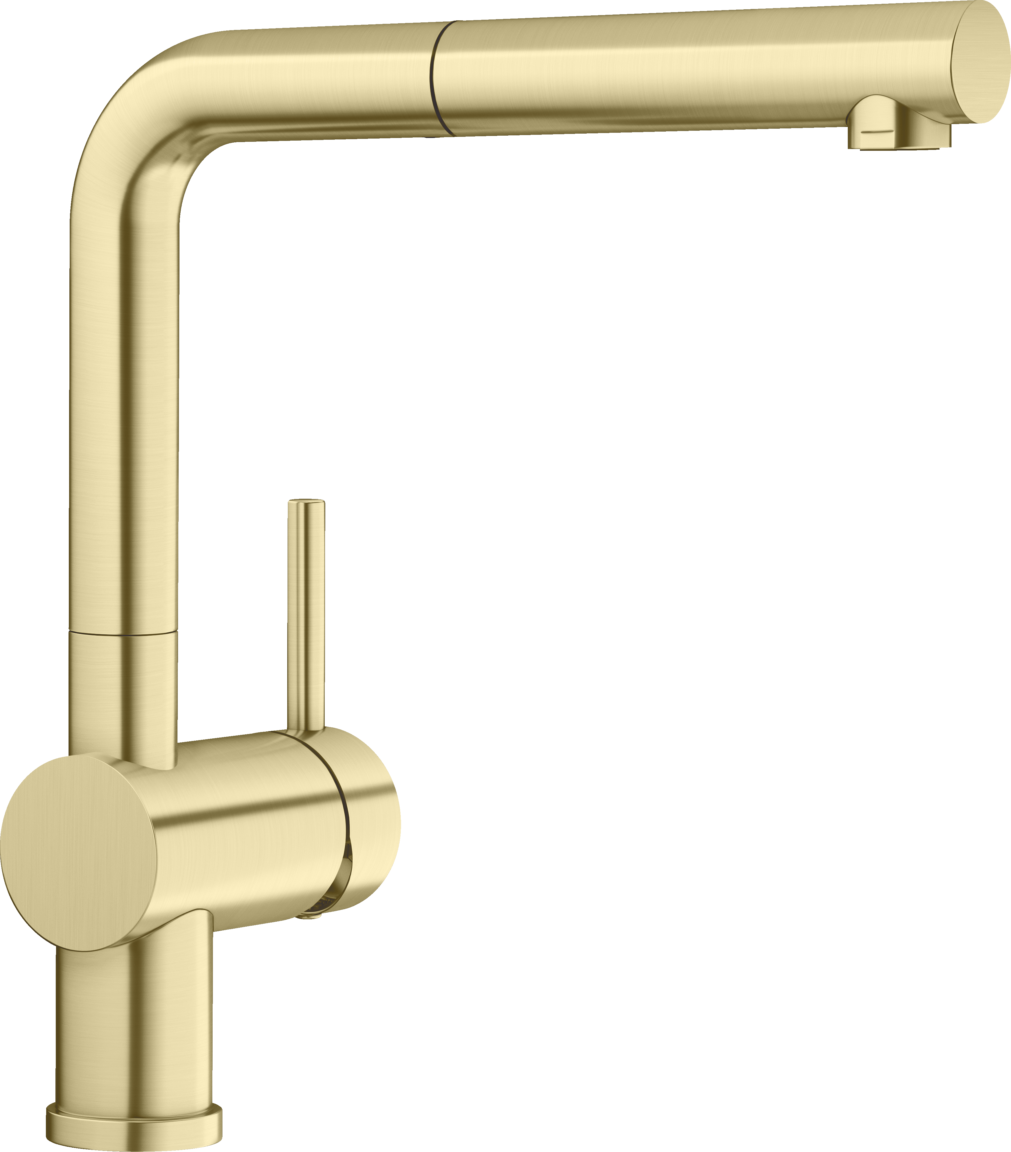 Blanco Linus Metaloverflader Med Udtræksbruser Satin Gold