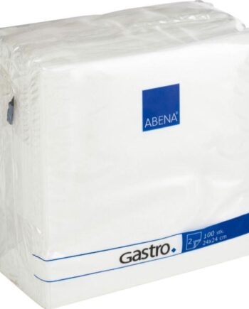 Kaffeserviet Abena Gastro Lags Fold 24x24cm Hvid Nyfiber 4000 Stk  Servietter  Discount  Fscmix