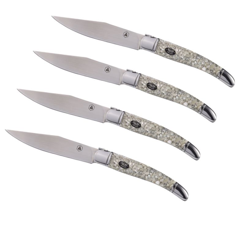 Laguiole Perlemors Steakknive Stk Gaveæske
