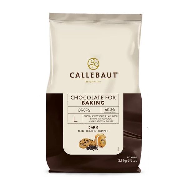 Mørke Bagestabile Chokoladedråber Størrelse Barry Callebaut 5kg