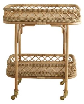Nordal Liri Rullebord Rattan Natur