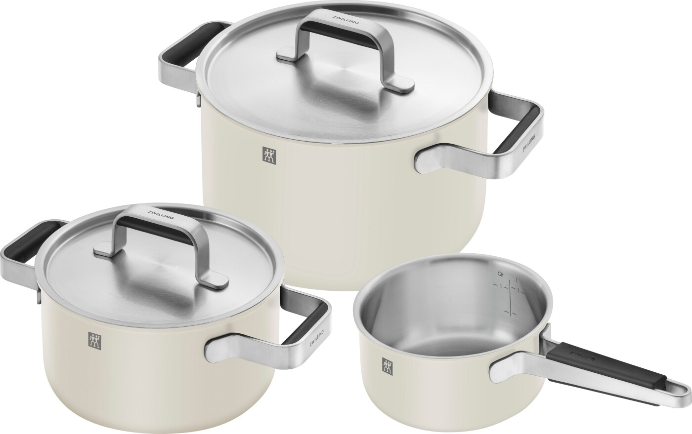 Zwilling Pure Grydesæt Rustfrit Stål Dele Elfenben