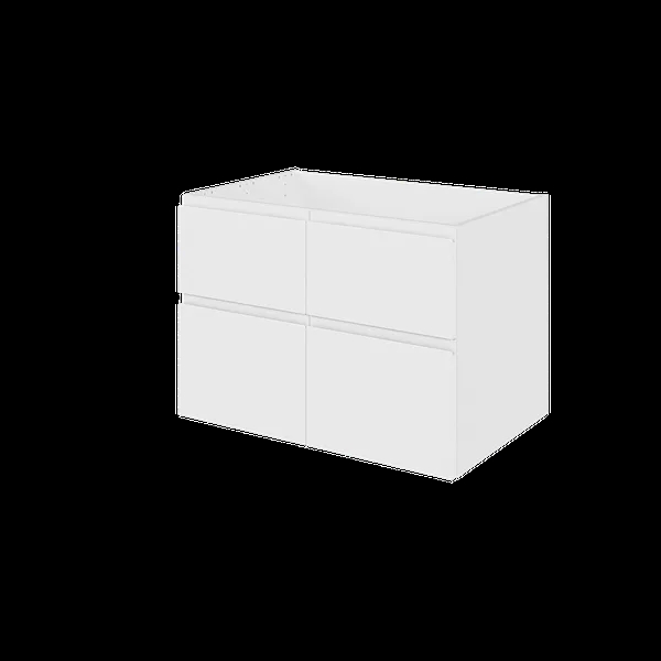 Bad Hyldeskab Bu080 233 New York Hvidmalet Grebsfri