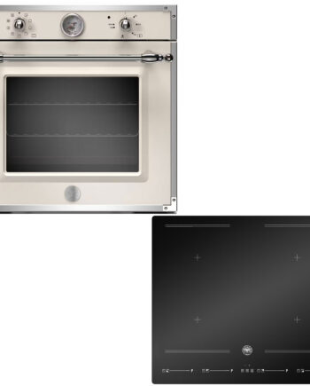 Bertazzoni Heritage Indbygningsovn Centimeter  Induktionskogeplade Hvid