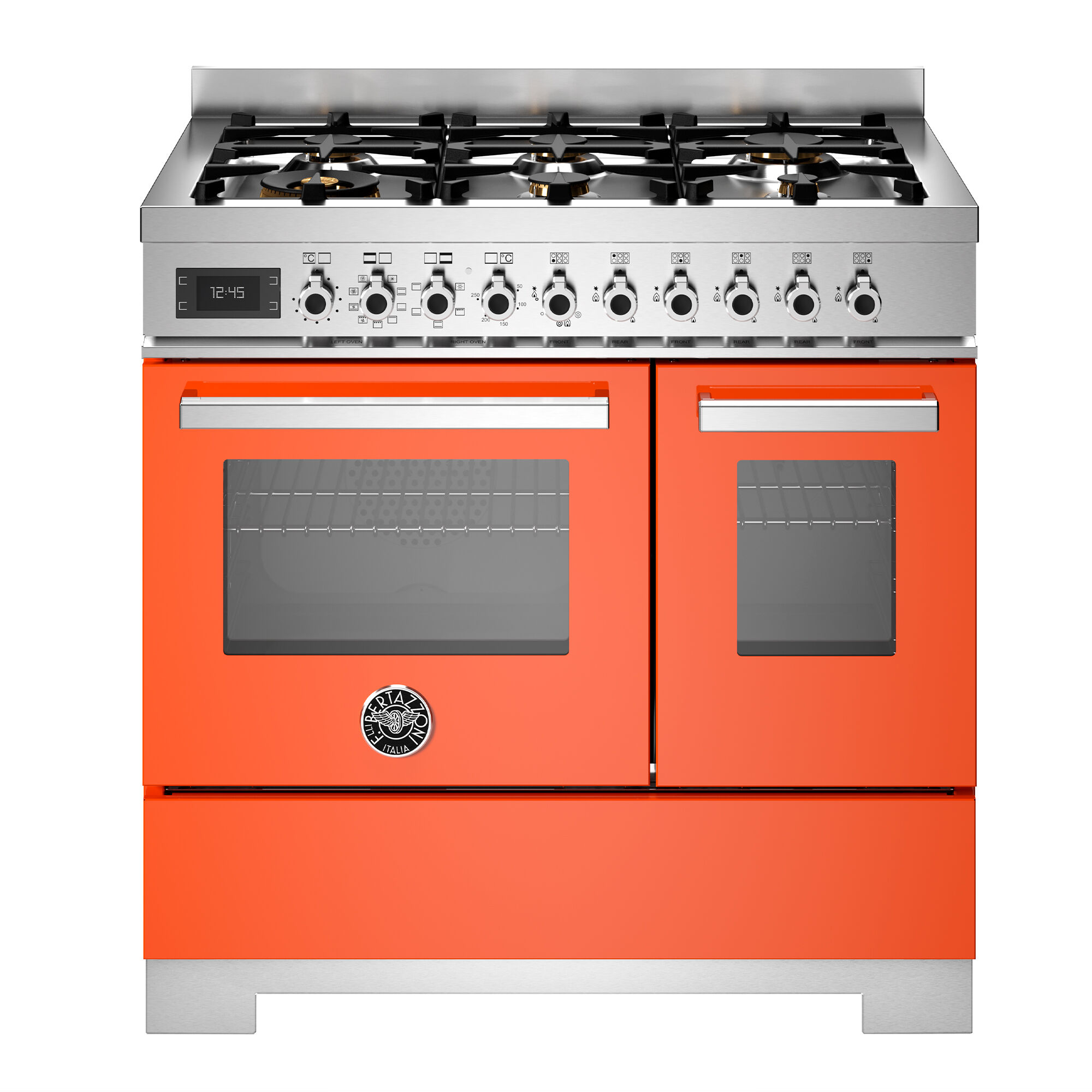 Bertazzoni Pro96l2eart2 Gaskomfur Med Brændere Ovne Orange