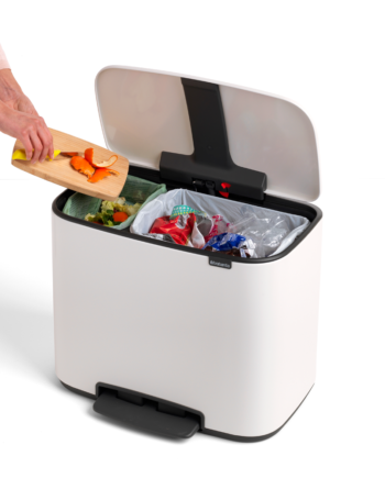 Brabantia Pedalspand  Liter Hvid Funktionel Stilren Affaldssortering