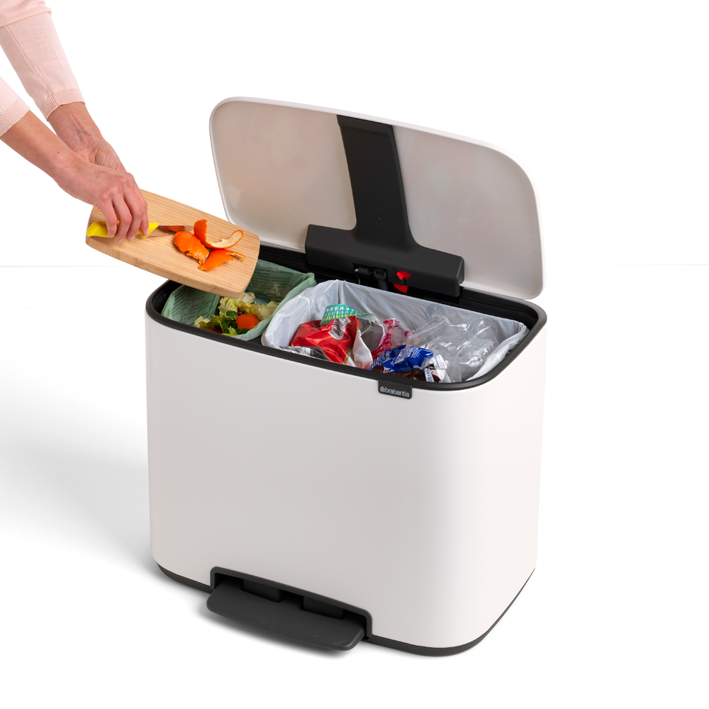 Brabantia Pedalspand Liter Hvid Funktionel Stilren Affaldssortering