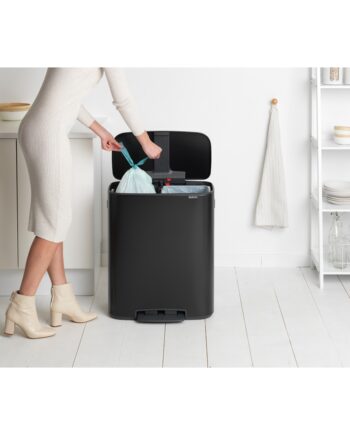 Brabantia Pedalspand  Sort Effektiv Affaldssortering