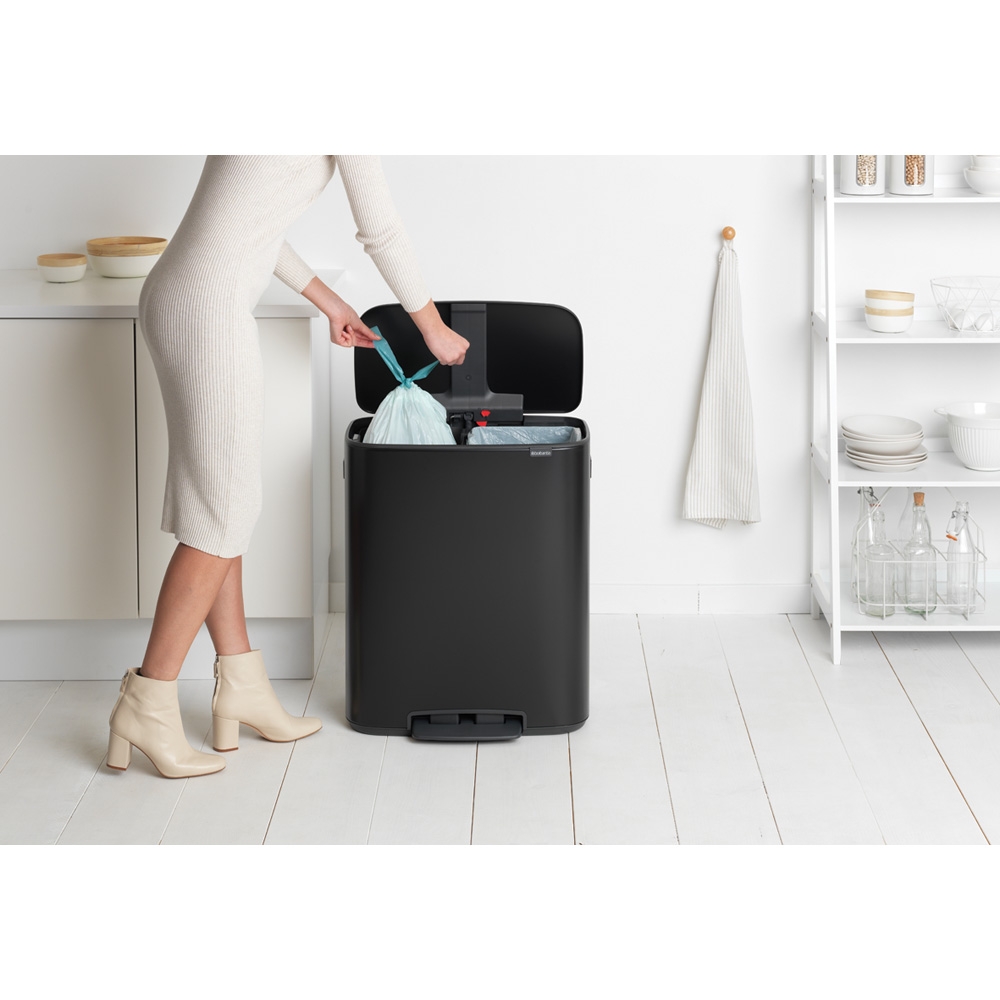 Brabantia Pedalspand Sort Effektiv Affaldssortering