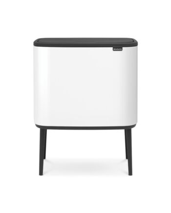 Brabantia Touch Bin  Hvid Elegant Pedalspand Med Dobbelte Rum