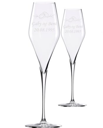 Bryllup Champagne Goblet Sæt