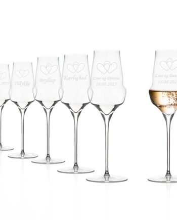 Bryllup Cocoon Champagne Glass Sæt