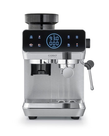 Caso Espresso Gourmet Espresso Kaffemaskine Med Kværn Sølv