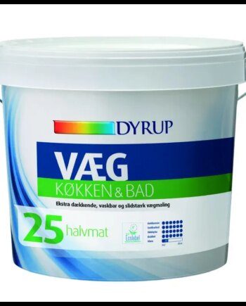 Dyrup Væg Køkken   Bad Hvid 50lt