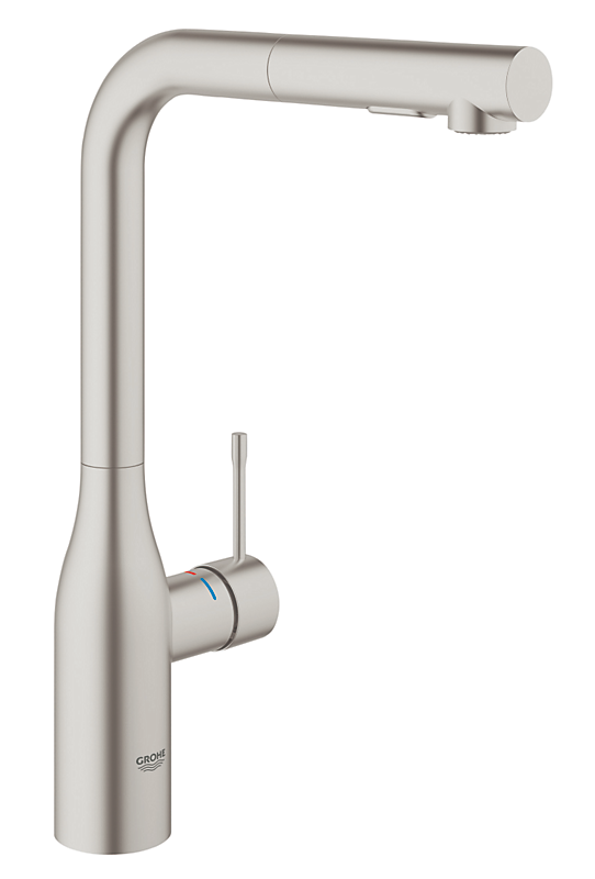 Grohe Essence Etgrebs Køkkenbatteri Med Svingbar Tud Udtræk Dualspray Supersteel