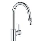 Grohe Eurosmart Cosmo Brus Køkkenarmatur Med Udtrækstud Zero Højt Udløb