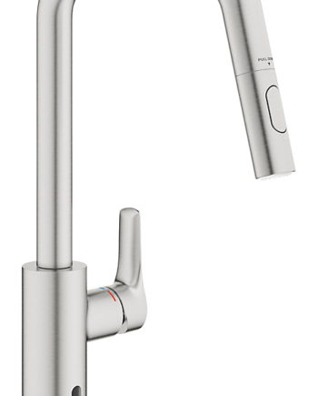 Grohe Eurosmart Hybrid Køkkenarmatur Høj Tud Dual Spray Supersteel