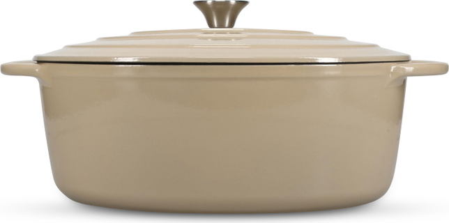 Gryde Salt Pepper Ferno Oval Støbejernsgryde Ovnfast Beige