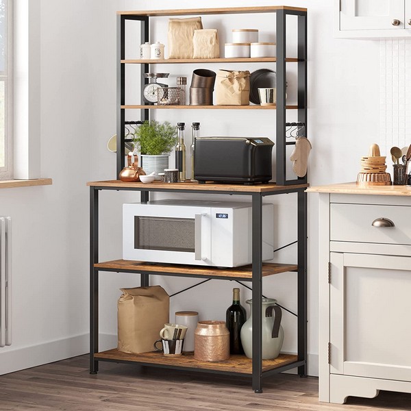 Køkkenreol Køkkenopbevaring Køkken Modul Rustik Brun 80x40x167 Køkkenudstyr Daily Living
