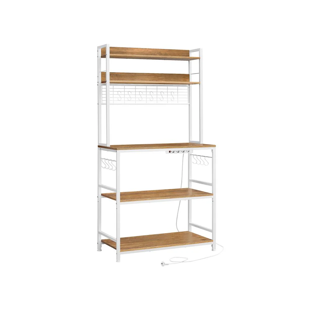 Køkkenreol Med Indbygget Strøm Køkken Modul Brun 40x80x170