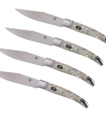 Laguiole Perlemors Steakknive Stk Gaveæske