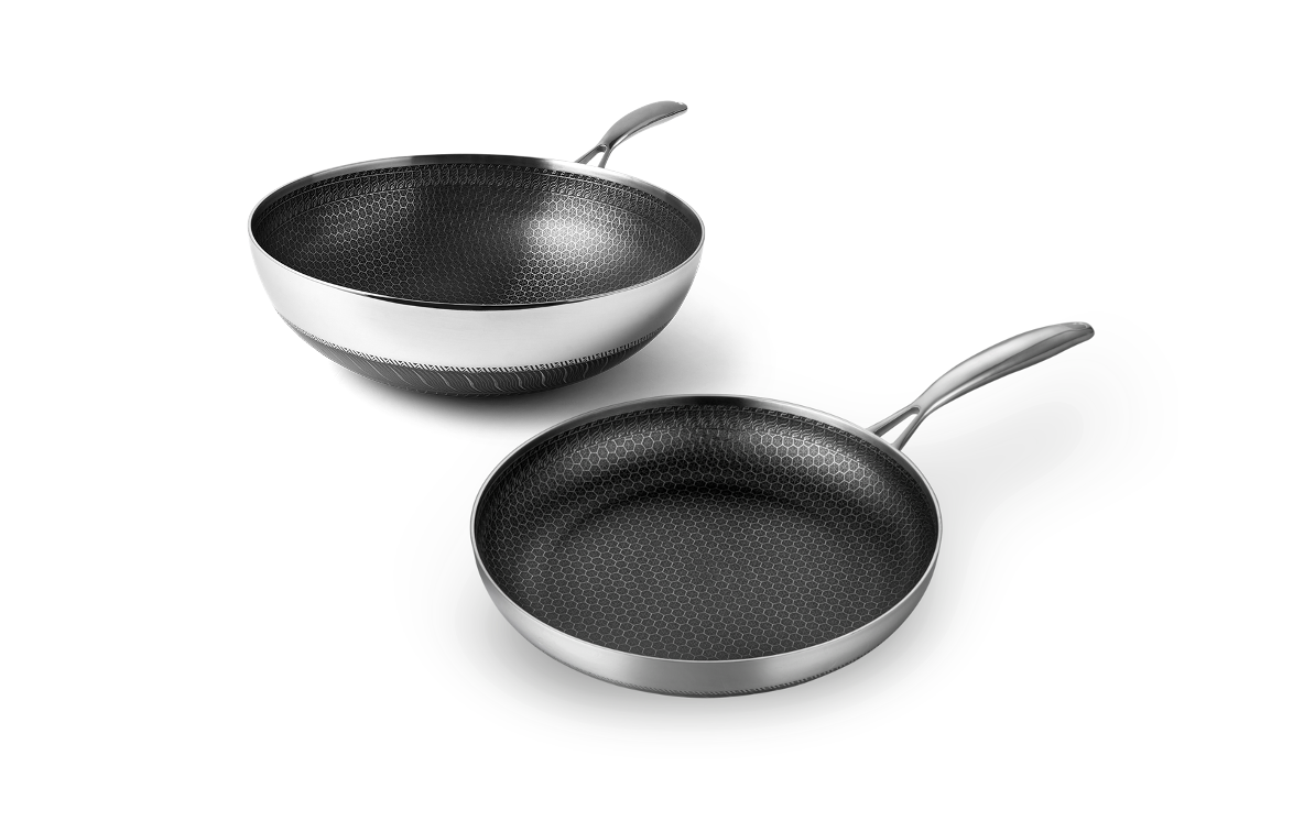 Non Stick Pande Wok Sæt Fusion