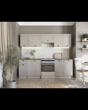 Vivian Komplet Køkken Uden Hvidevarer Møbelplade B240 Cashmere Valnød