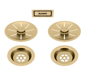 Blanco Afløb Infino Satin Gold 2x3 Ampaposampapos Uxi