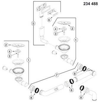 Blanco Afløb Subline 340 160 350 350 2x3 Ampaposampapos Uxi