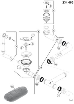 Blanco Afløb Subline 350 150 1x3 Ampaposampapos 1x1 Ampaposampapos Uxi