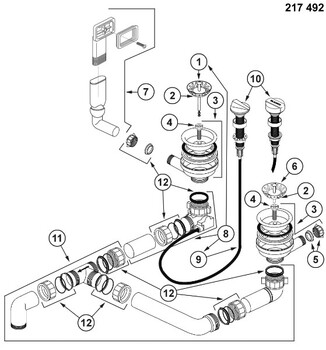 Blanco Afløbssæt Til Lantos Viva