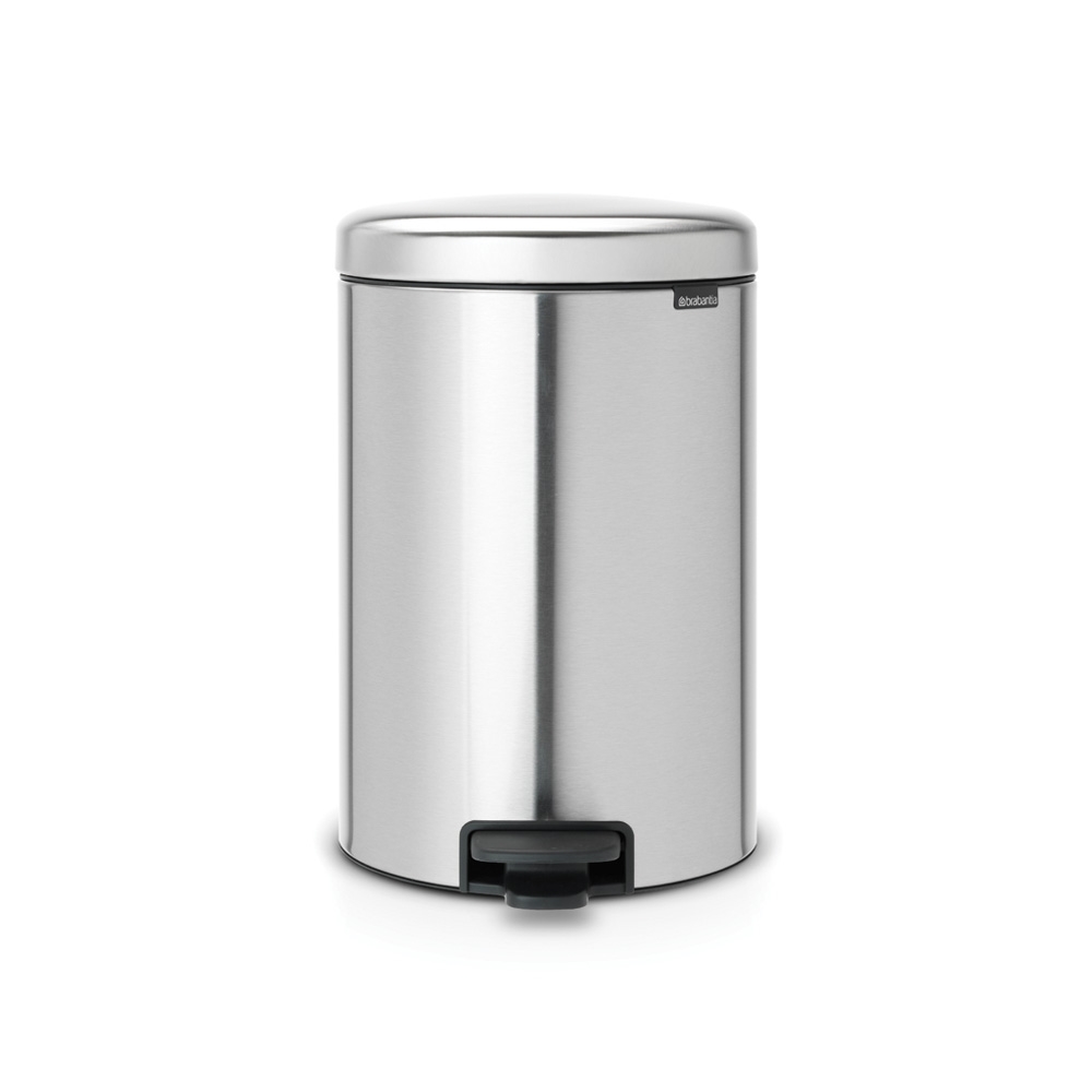 Brabantia Pedalspand Liter Matt Steel Fingerprint Proof