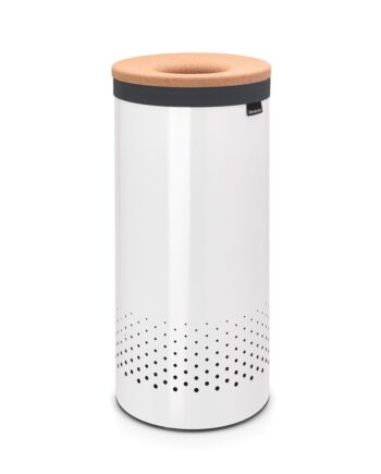 Brabantia Vasketøjskurv Hvid Med Korklåg