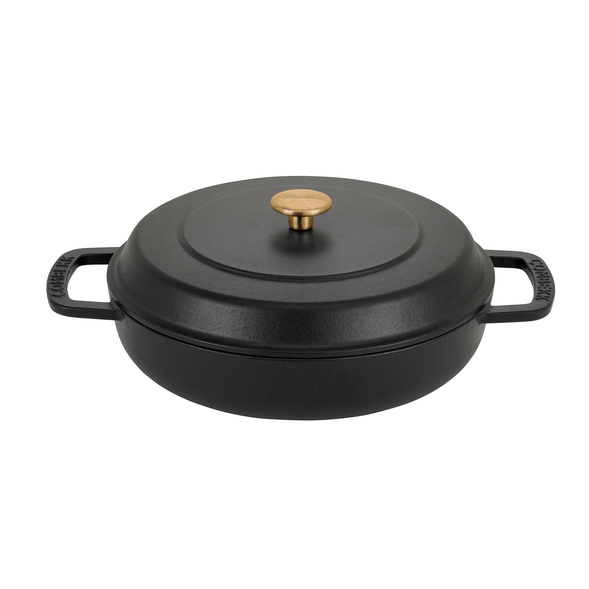 Combekk Lav Gryde Med Låg ø28 Liter Sort