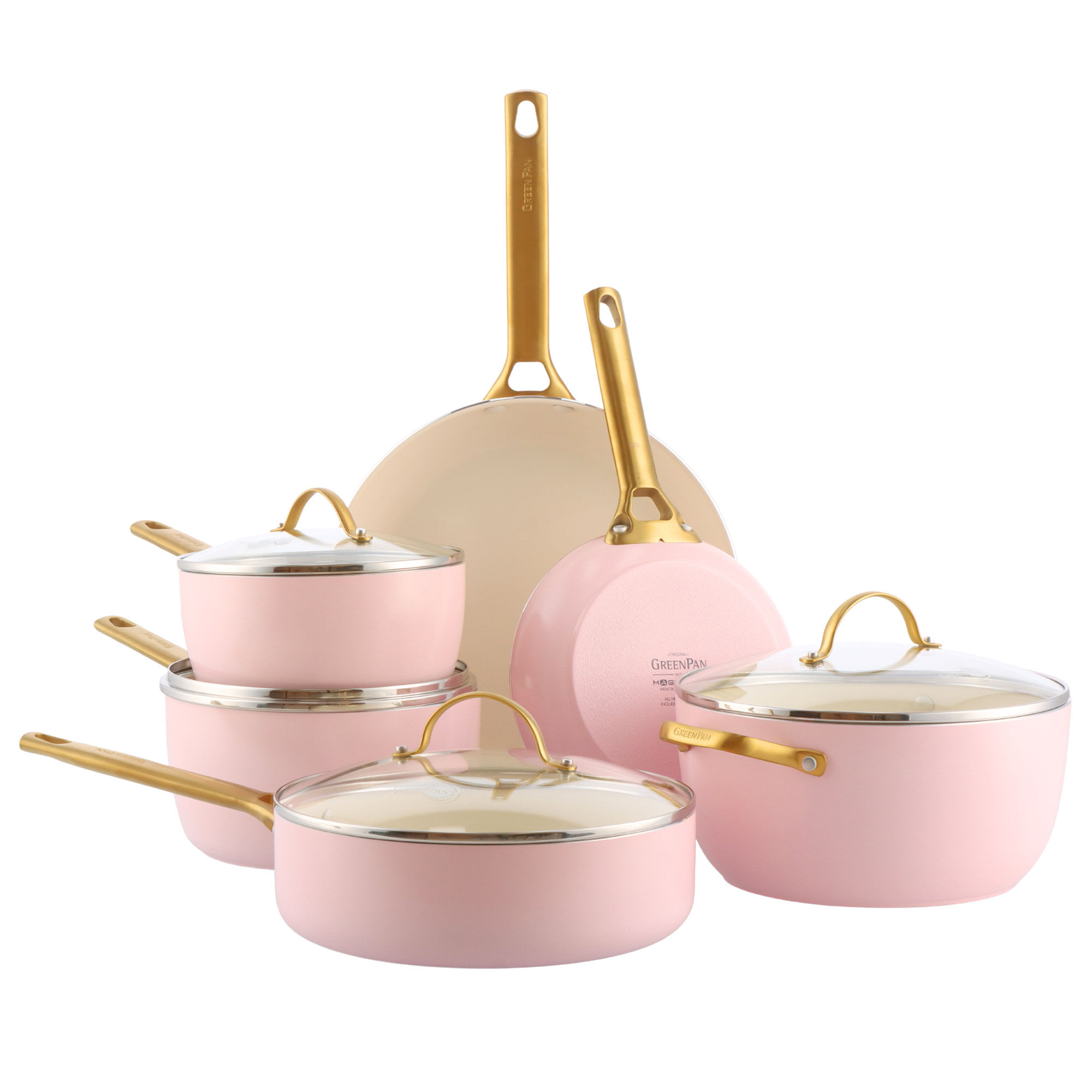 Greenpan Padova Gryde Pandesæt Dele Blush Pink