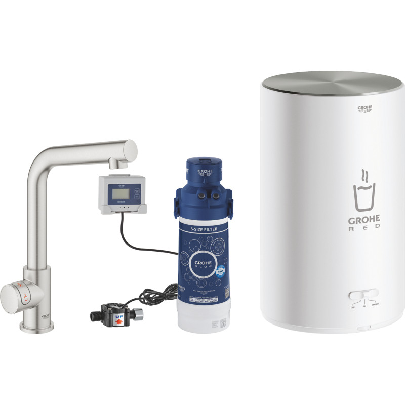 Grohe Red Mono Køkkenarmatur Kogende Vand Stål