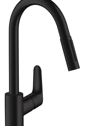 Hansgrohe Focus Køkkenarmatur 240 Med Udtrækstud Mat Sort