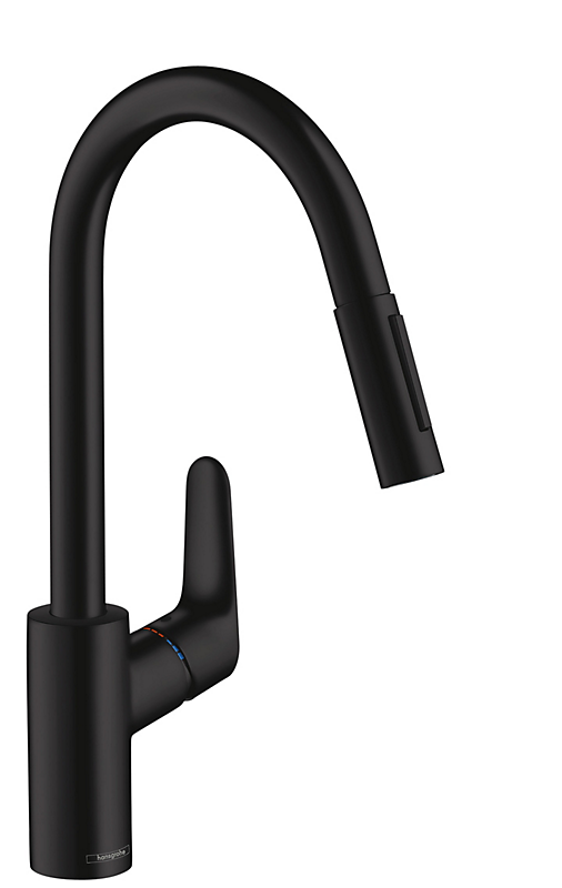 Hansgrohe Focus Køkkenarmatur 240 Med Udtrækstud Mat Sort