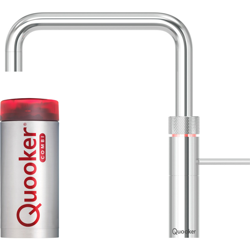 Quooker Fusion Square Combi Køkkenarmatur Kogende Vand Krom