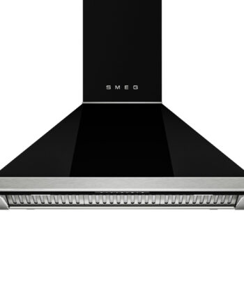 Smeg Portofino Kcu94bl Vægmonteret Emhætte Sort